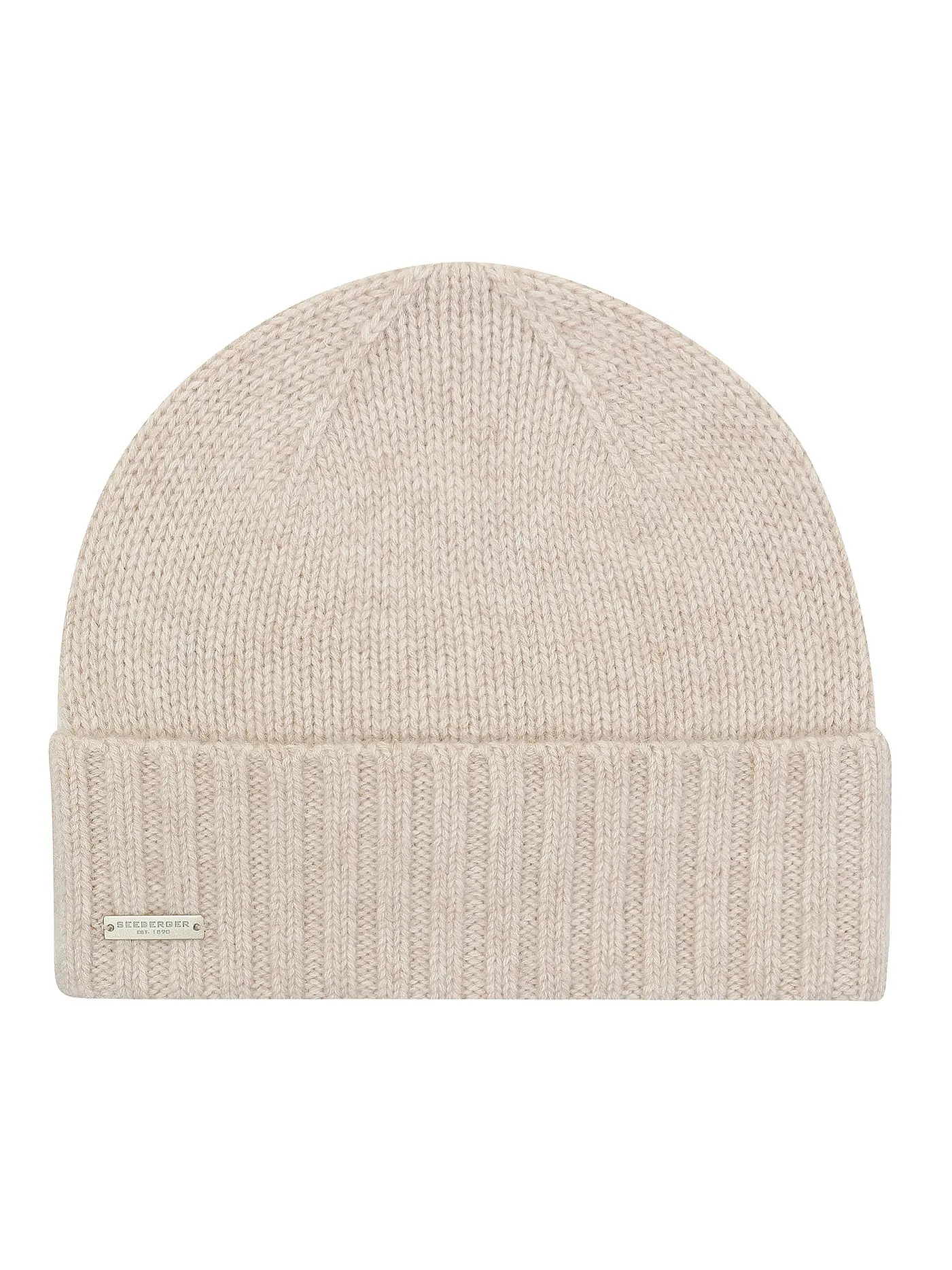 SEEBERGER | Kaschmir Mütze - Haube | beige